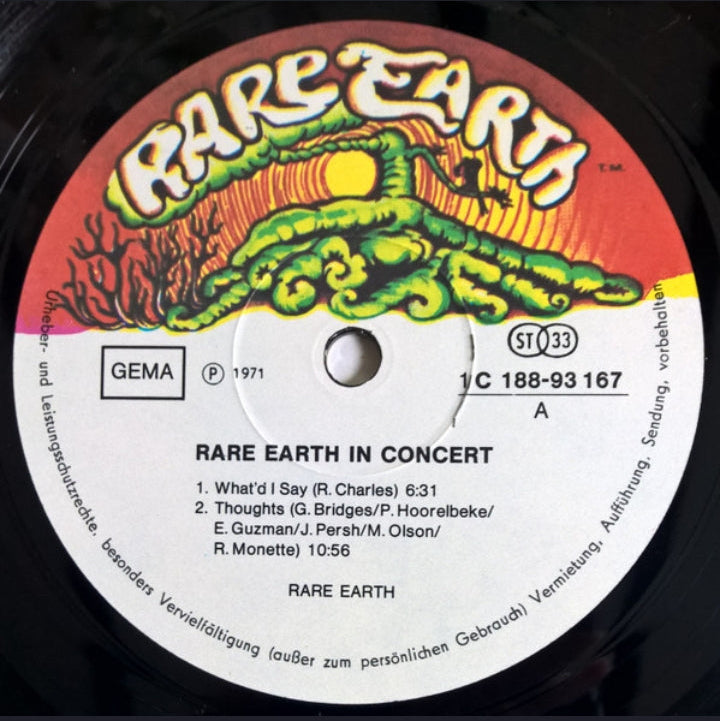 Rare Earth - Rare Earth In Concert (Edición Doble LP Alemania, 1971)