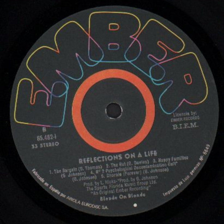 Blonde On Blonde - Reflections On A Life (Edición Original España, Ember Records, 1972)