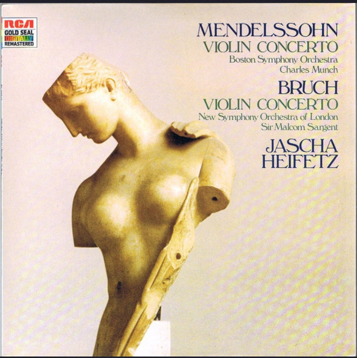 Jascha Heifetz - Mendelssohn / Bruch: Violin Concertos (Edición Italia, RCA Gold Seal, 1986)