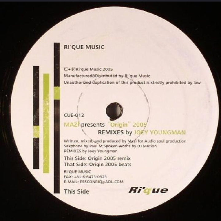 Mazi Namvar - Origin (2005) (Edición Original US, Rique Music, 2005)