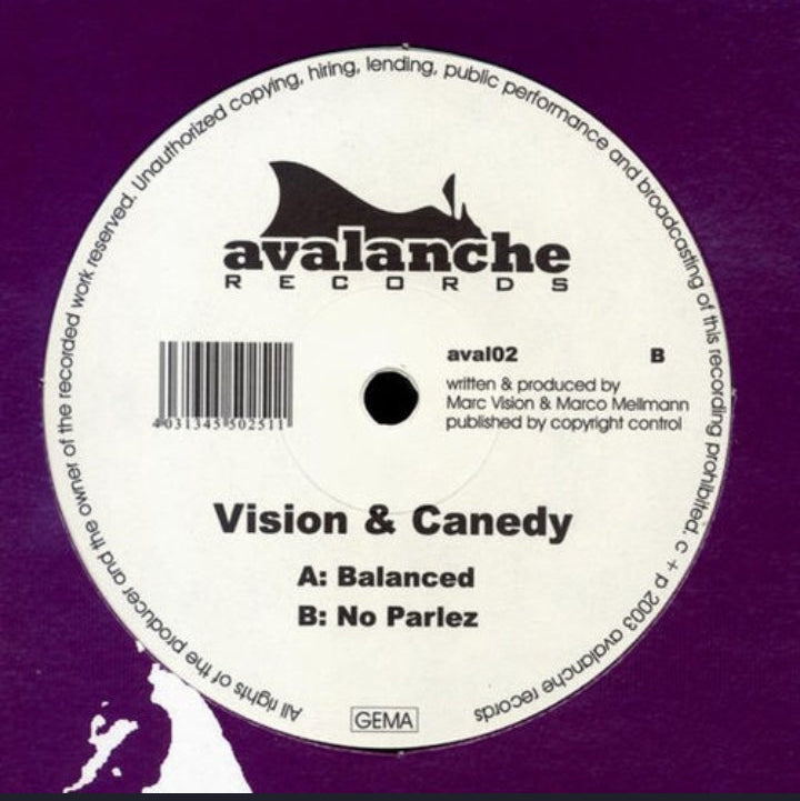 Vision & Canedy - Balanced / No Parlez (Edición Original Germany, Avalanche, 2003)
