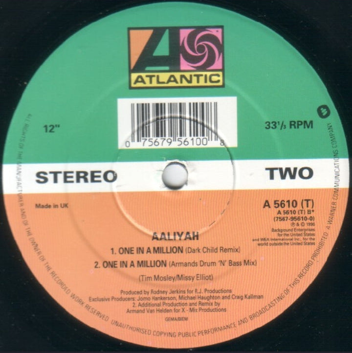 Aaliyah - If Your Girl Only Knew / One In A Million (Edición Original UK, 1997)