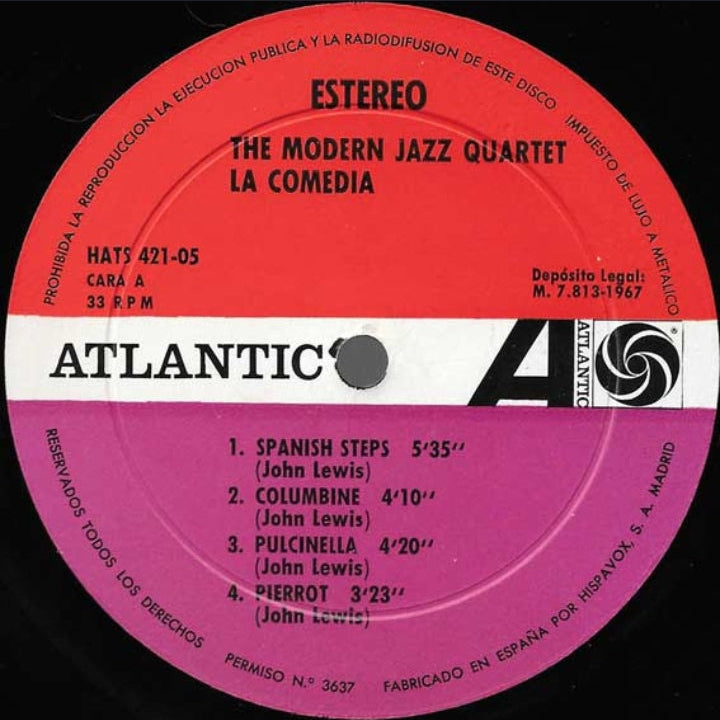 The Modern Jazz Quartet - The Comedy (Edición España, 1967)