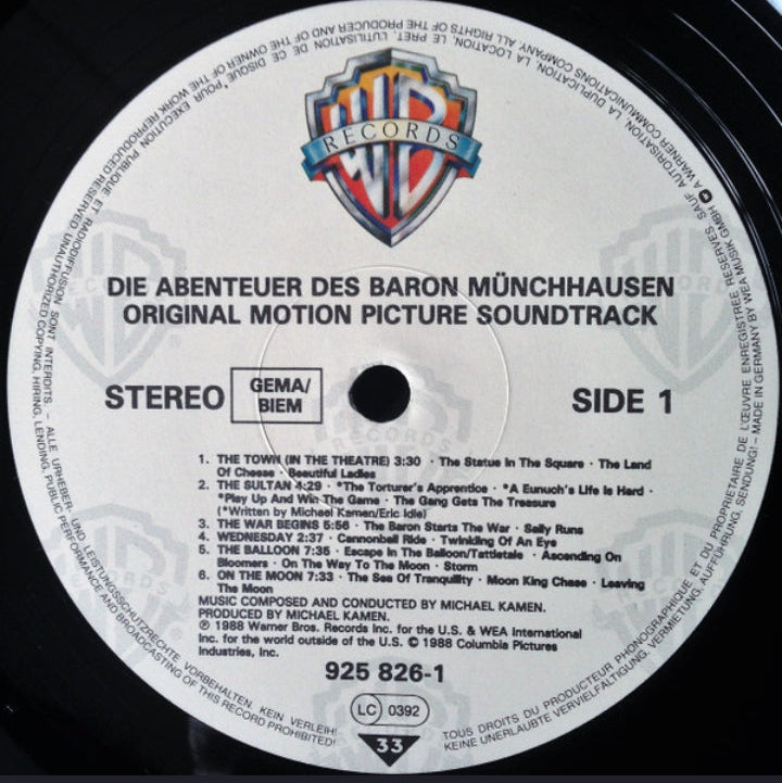Michael Kamen - Die Abenteuer Des Baron Münchhausen (Original Motion Picture Soundtrack) (Edición Original Europa, Warner Bros., 1988)