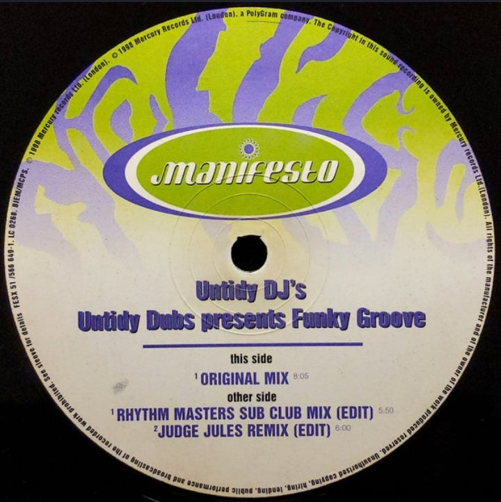 Untidy DJ's - Untidy Dubs Presents Funky Groove (Edición Original UK, 1998)