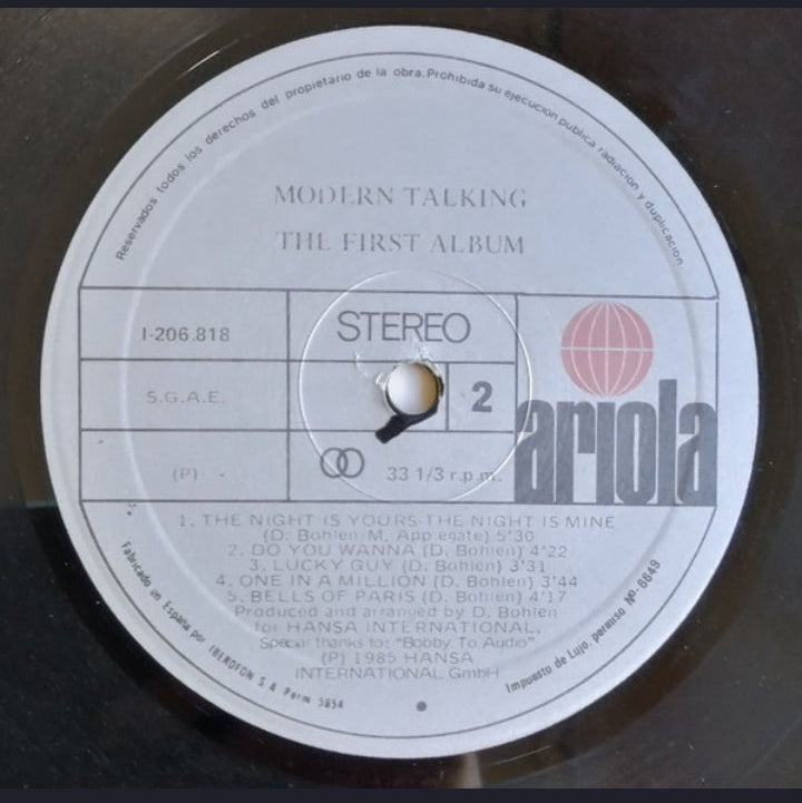 Modern Talking - The 1st Album (Edición Original España, 1985)