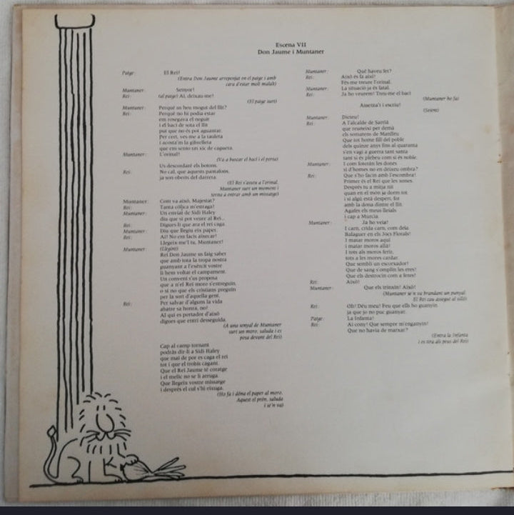 La Trinca - Don Jaume El Conquistador "Sarsuela-Rock" (Edición Original España, 1983)