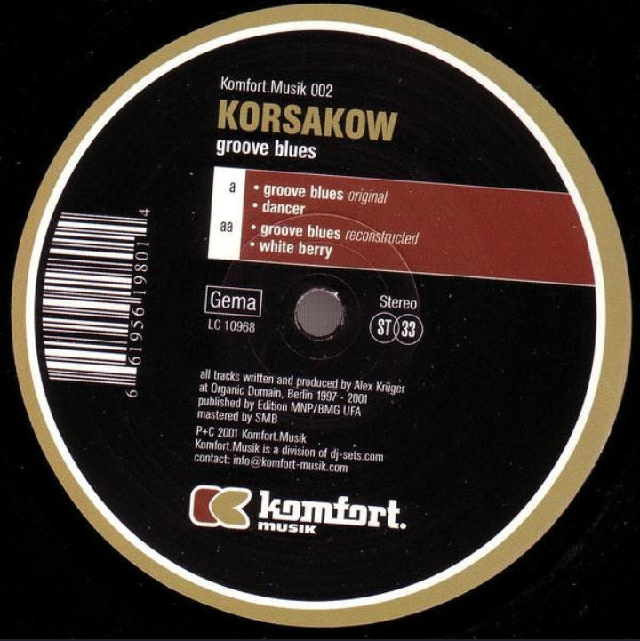 Korsakow - Groove Blues (Edición Original Alemania, Komfort Musik, 2002)