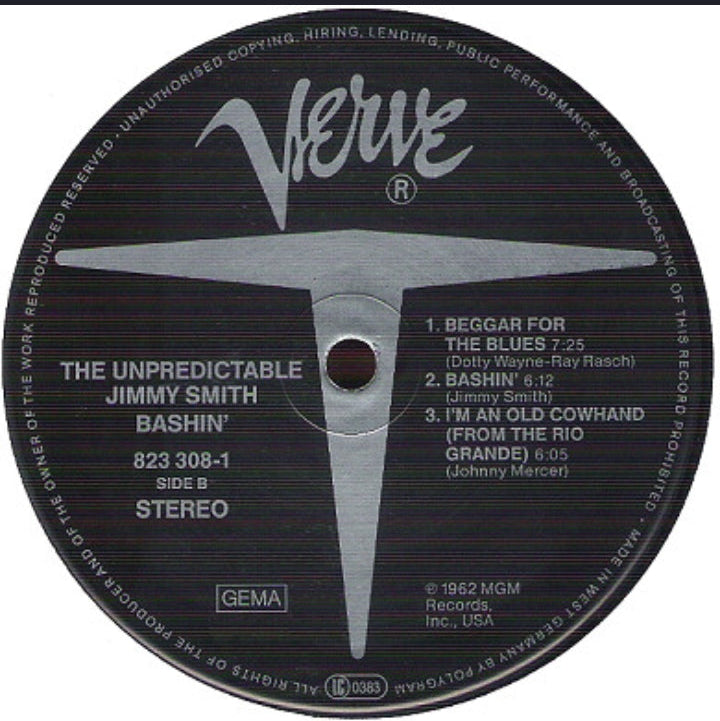 Jimmy Smith - Bashin' - The Unpredictable Jimmy Smith (Edición Alemania)