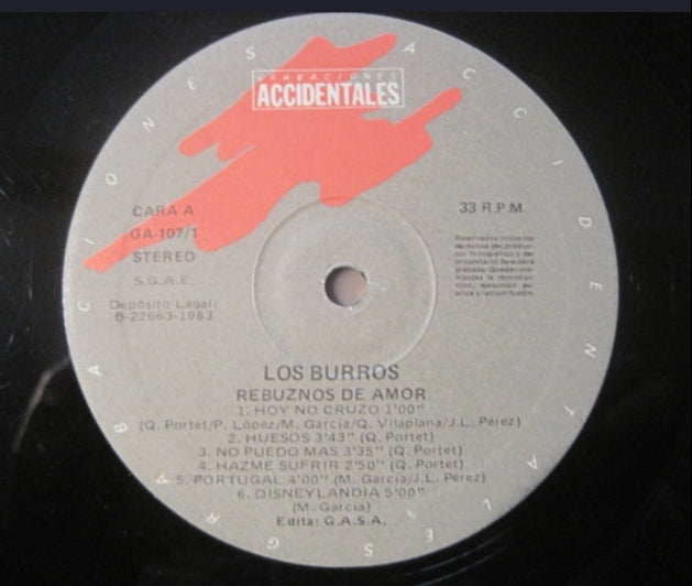 LOS BURROS - REBUZNOS DE AMOR / JAMON DE BURRO