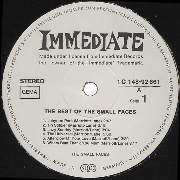 Various Artists - The Best Of The Nice, The Small Faces, Humble Pie, Eric Clapton & John Mayall (Doble LP, Edición Alemana)