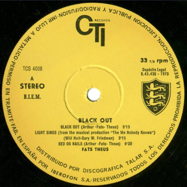 ARTHUR THEUS - BLACK OUT