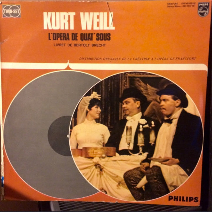 Kurt Weill - L'Opera De Quat' Sous (Livret De Bertolt Brecht) (Edición Clásica Francesa, Philips, Doble LP)