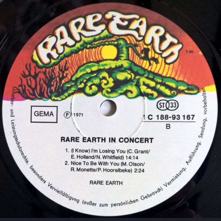 Rare Earth - Rare Earth In Concert (Edición Doble LP Alemania, 1971)