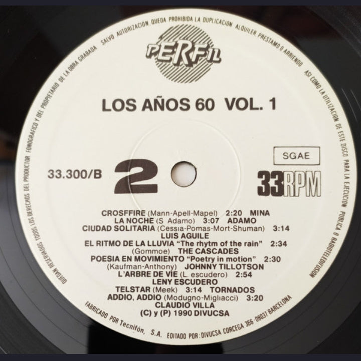 Artistas Varios - Los Años 60 Vol.1 (Edición Triple LP Box Set España, 1990)