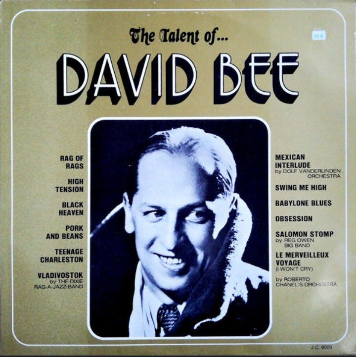 David Bee - The Talent of David Bee (Edición Original Bélgica, Jazz Club, 1981)