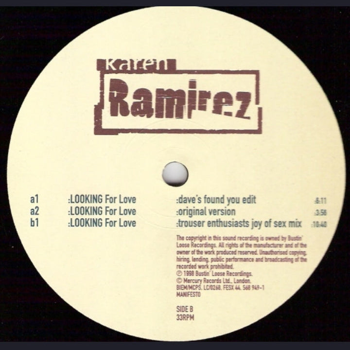 Karen Ramirez - Looking For Love (Edición Original UK, 1998)