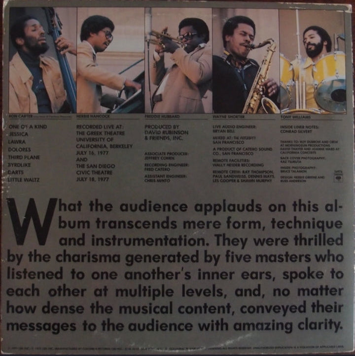 The V.S.O.P. Quintet - The Quintet (Edición Doble LP US, 1977)