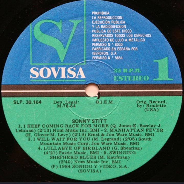 Sonny Stitt - Sonny Stitt (Edición Original España, 1984)