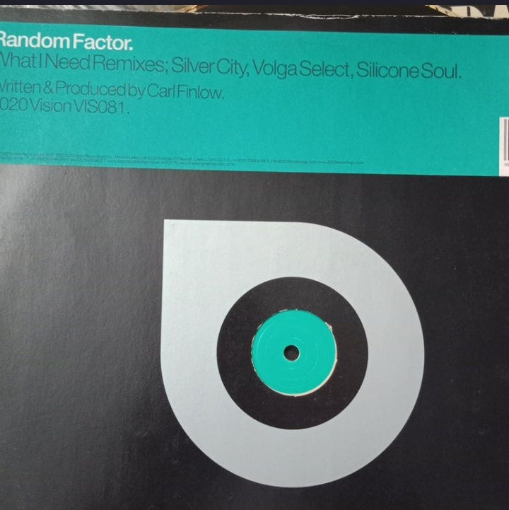 Random Factor - What I Need (Remixes) (Edición Original UK, 20:20 Vision, 2002)