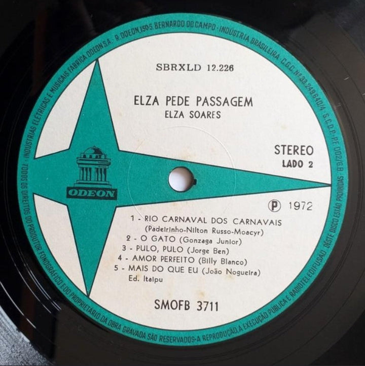 Elza Soares - Elza Pede Passagem (Edición Original Brasil, 1972)