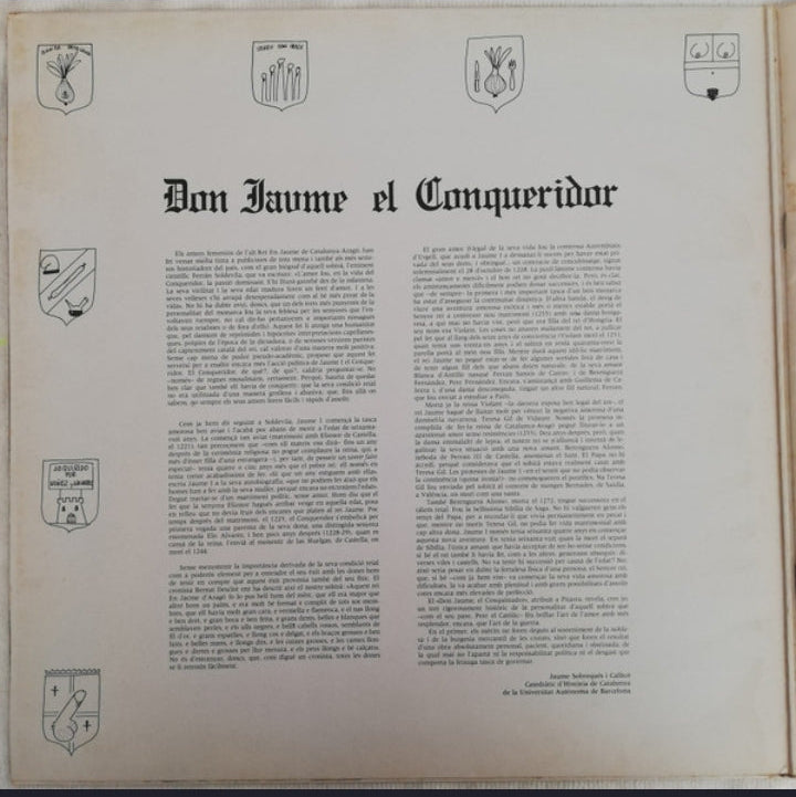 La Trinca - Don Jaume El Conquistador "Sarsuela-Rock" (Edición Original España, 1983)